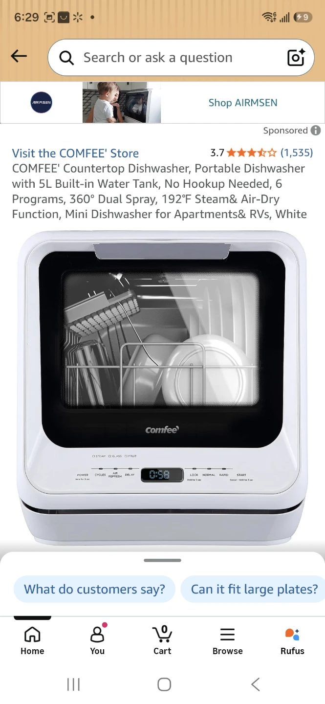 COFFEE Countertop Dishwasher - White - photo 4