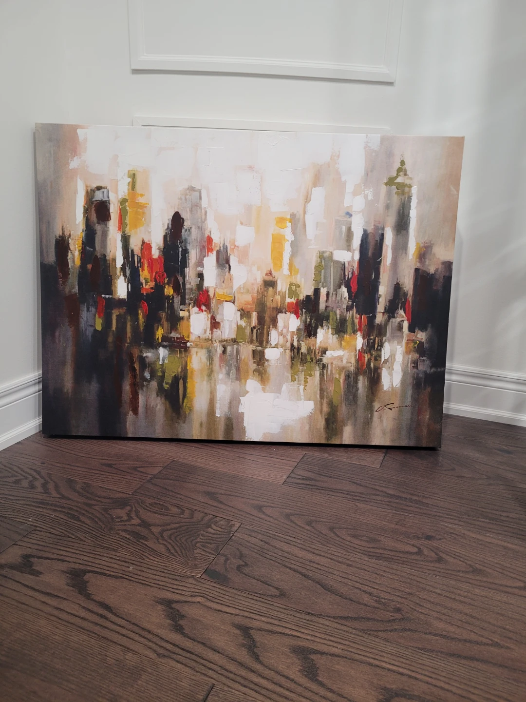 Abstract Cityscape Canvas Wall Art