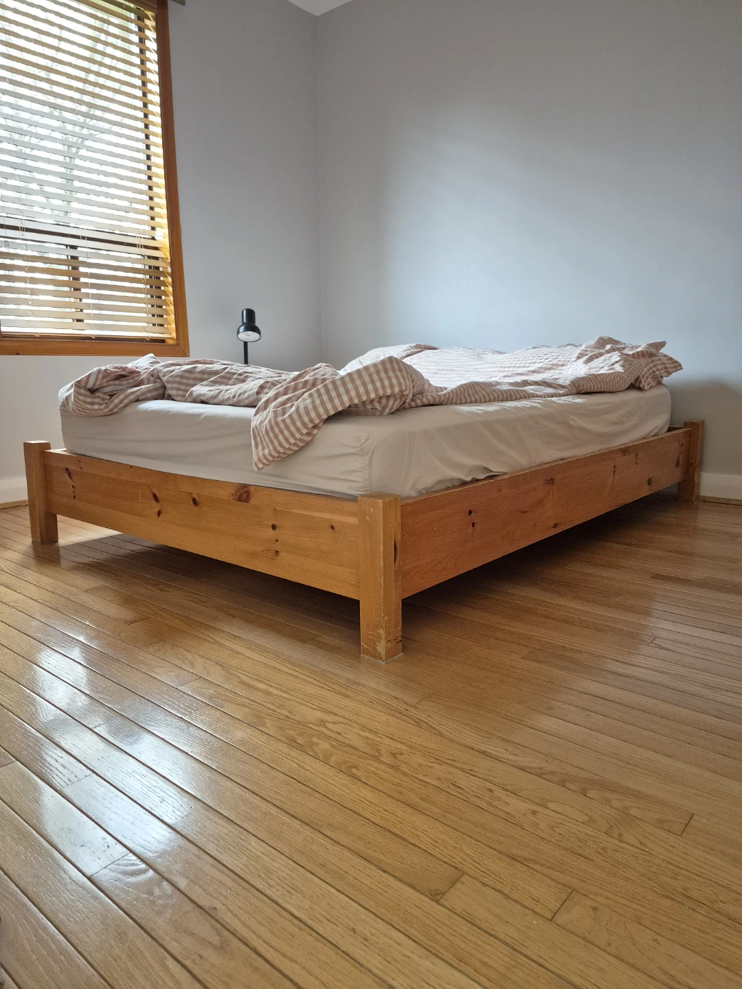 Vintage Solid Pine Platform Double Bed (NOT Ikea!) : Double