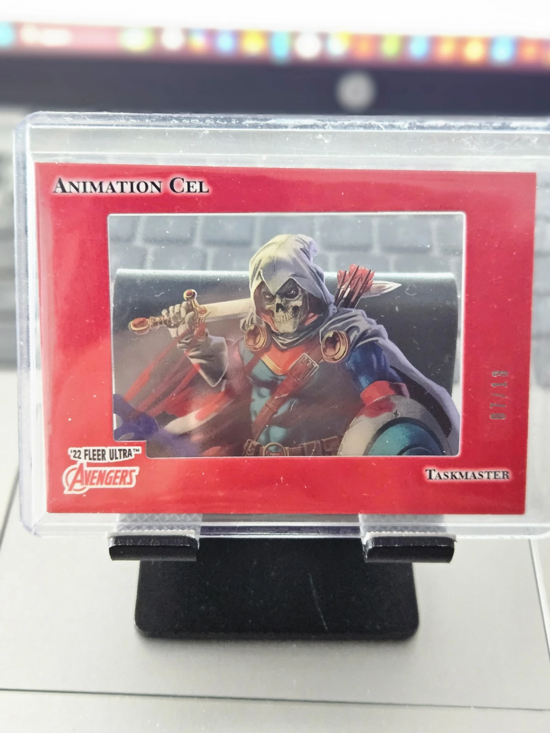 2022 Fleer Ultra Avengers Taskmaster Animation Cel Trading Card