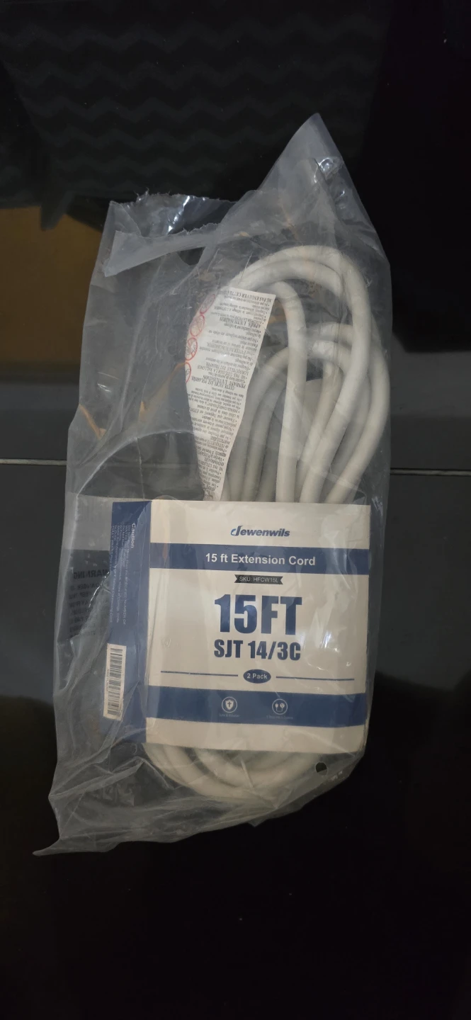 Jewenwils 15 ft Extension Cord - photo 3