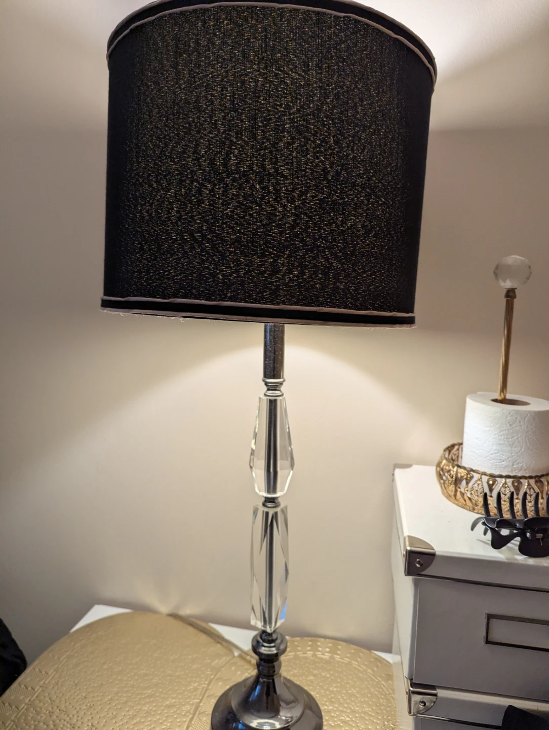 Table Lamp with Crystal Accents