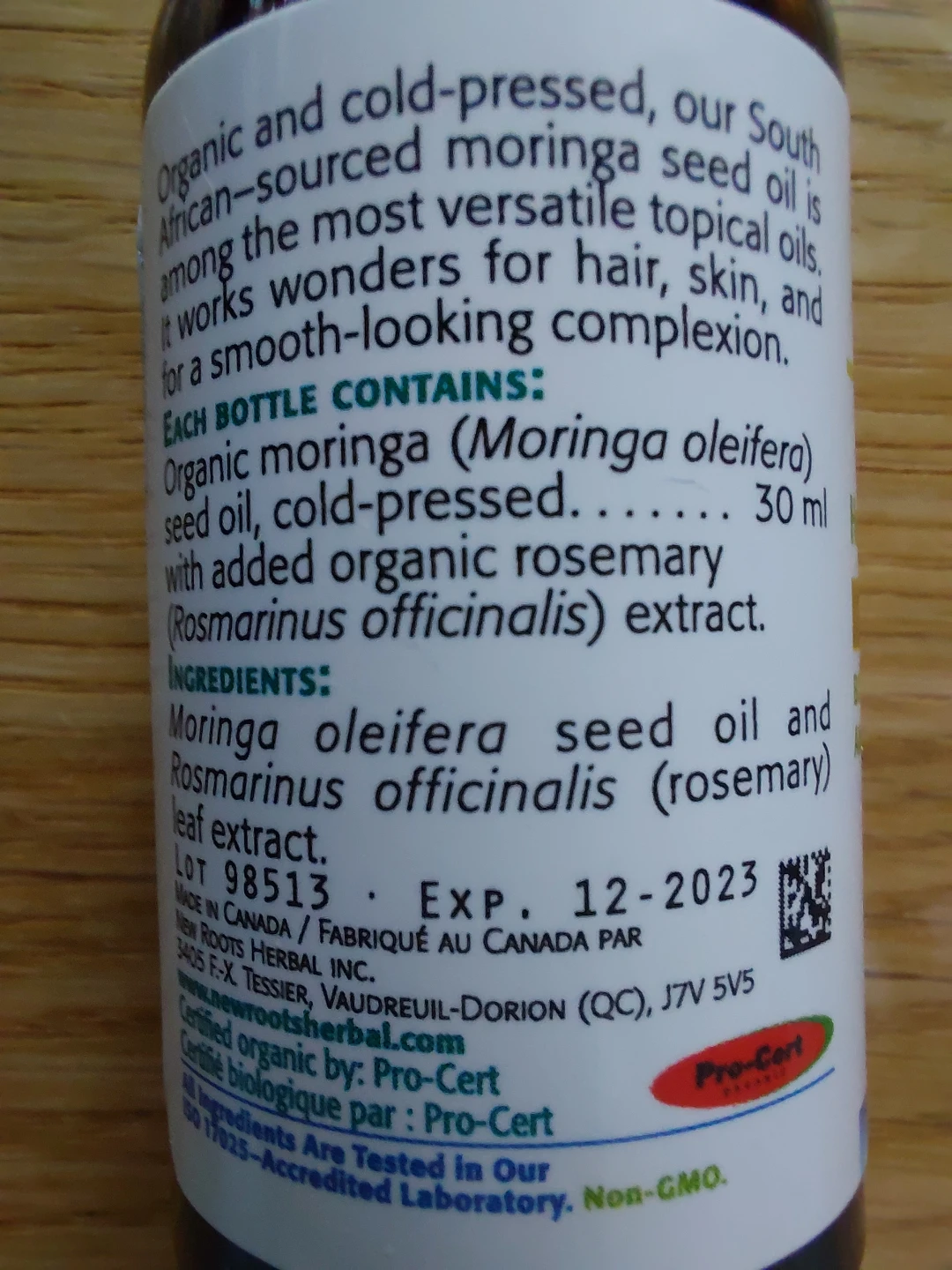 FREE! Herbal Moringa Seed Oil & Cranberry Seed Oil - photo 2