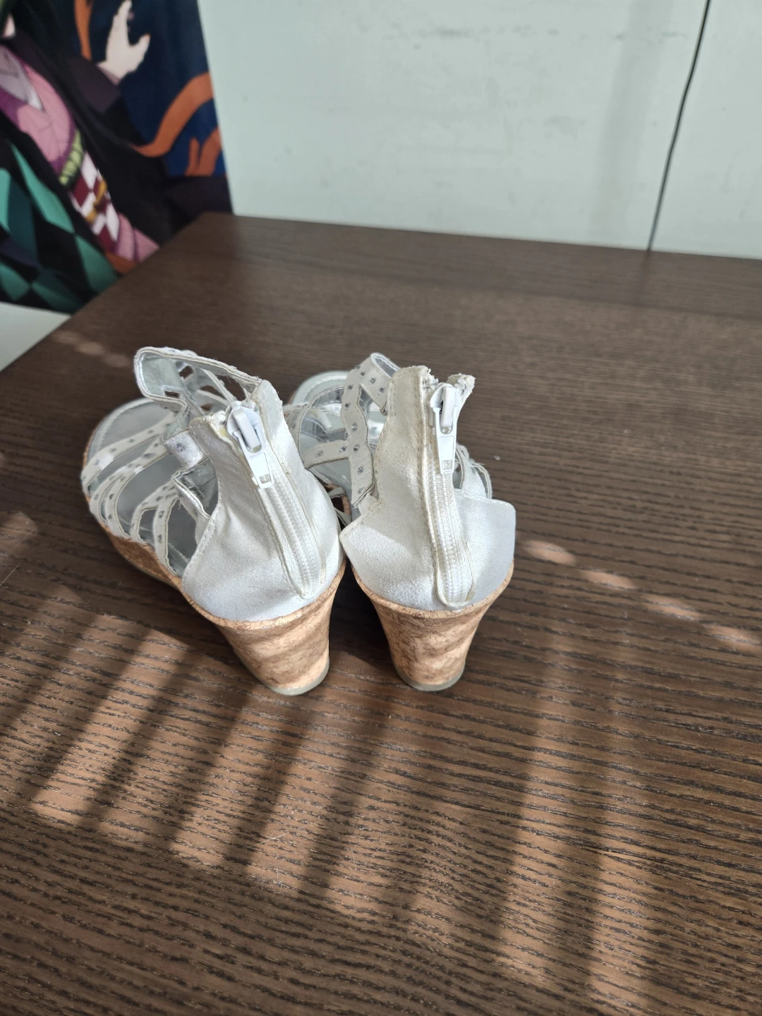 George Silver Strappy Wedge Sandals - photo 2