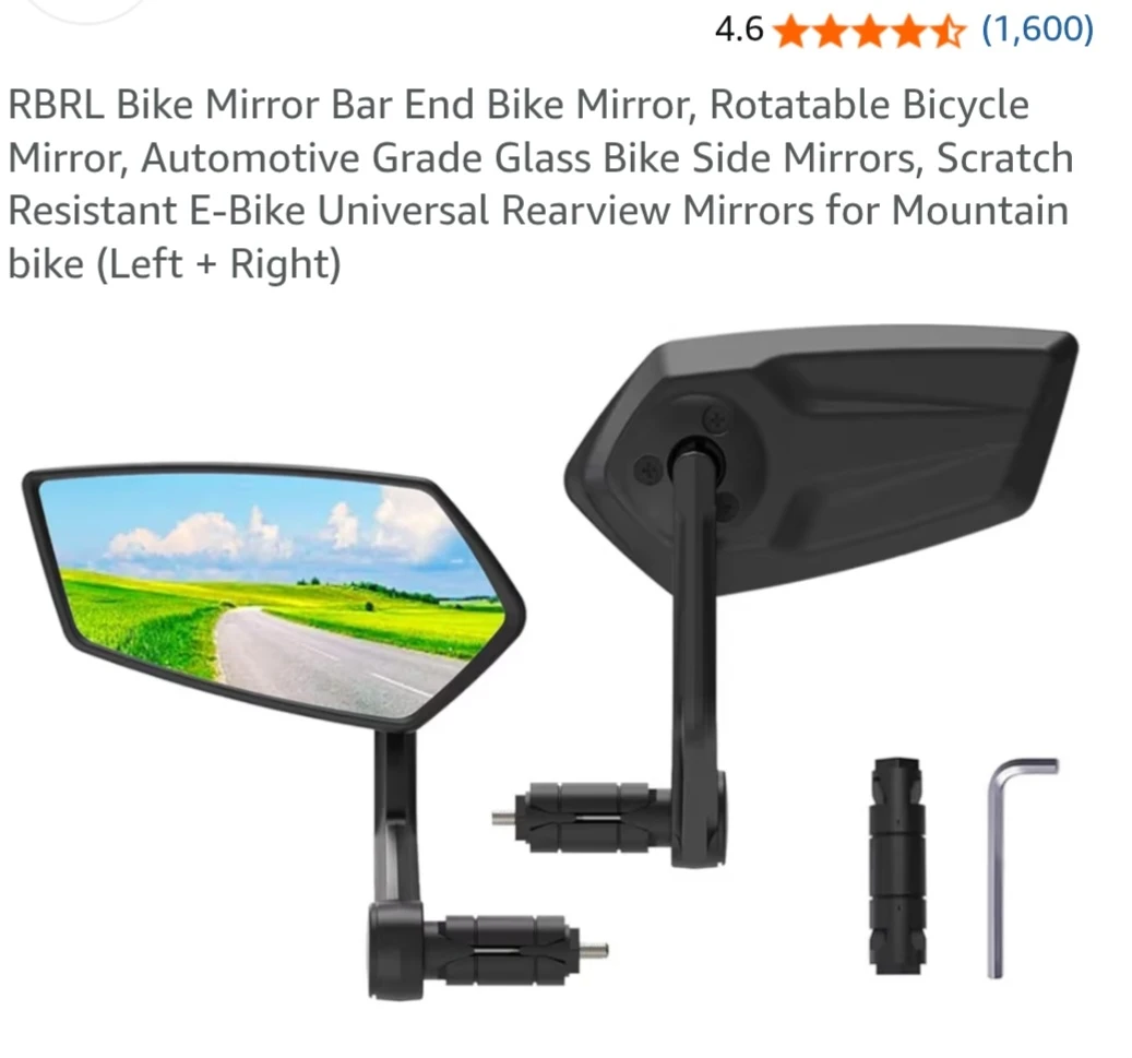 RBRL Bike Mirror Bar End Bike Mirror