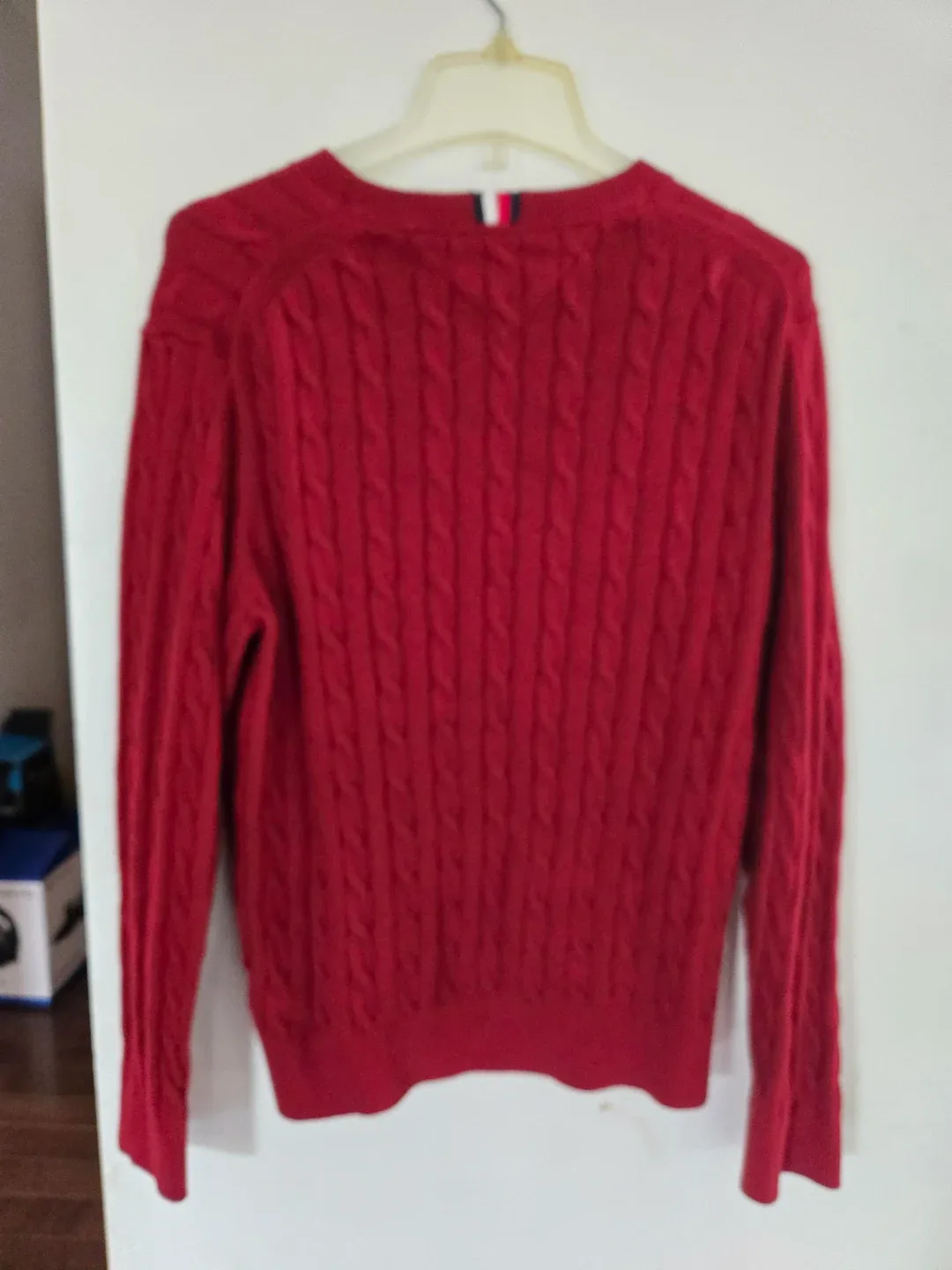 Tommy Hilfiger Red Cable Knit Sweater - photo 2