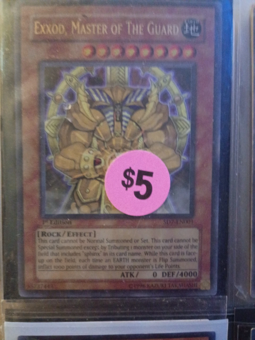 Exxod, Master of the Guard Yu-Gi-Oh! Card⚽