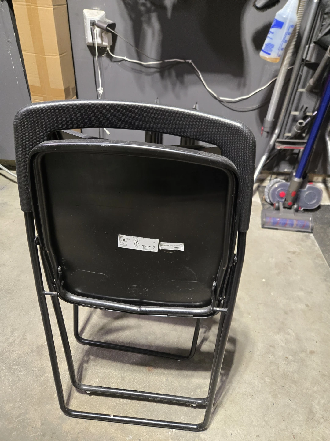 Black Folding Chairs (Set of 2) - photo 3
