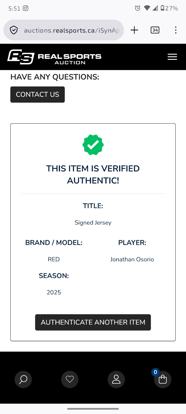 Signed Jonathan Osorio Toronto FC Jersey - photo 5