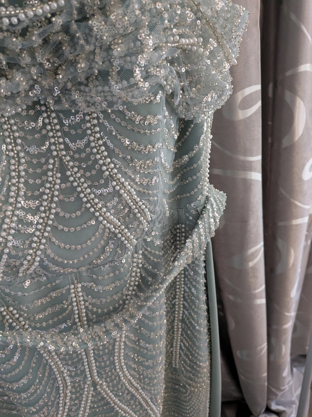 Strapless Embellished Gown