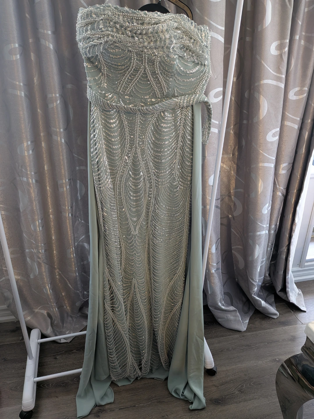 Strapless Embellished Gown - photo 2