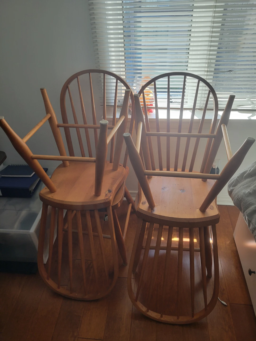 Four Wooden Dining Chairs - photo 2