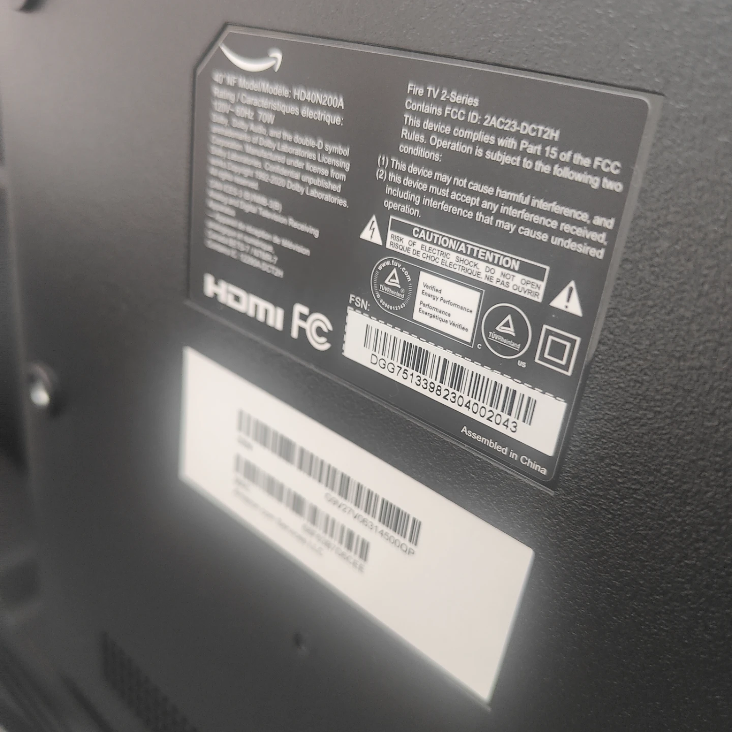 Amazon Fire TV 40" HD40N200A - photo 2
