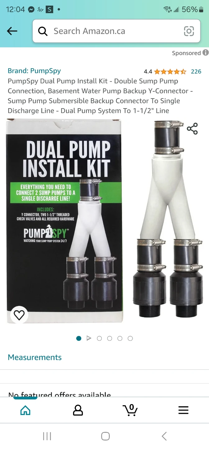PumpSpy Dual Pump Install Kit - Double Sump Pump ....