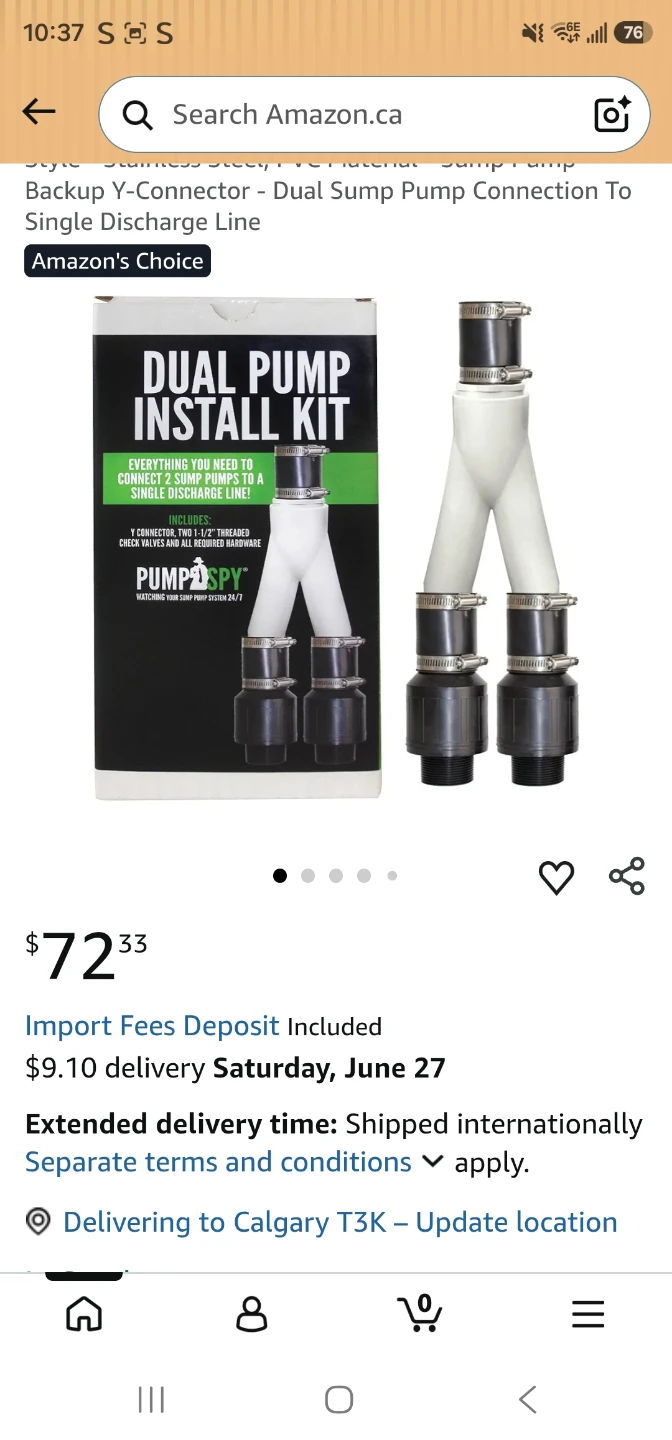 PumpSpy Dual Pump Install Kit - Double Sump Pump .... - photo 2