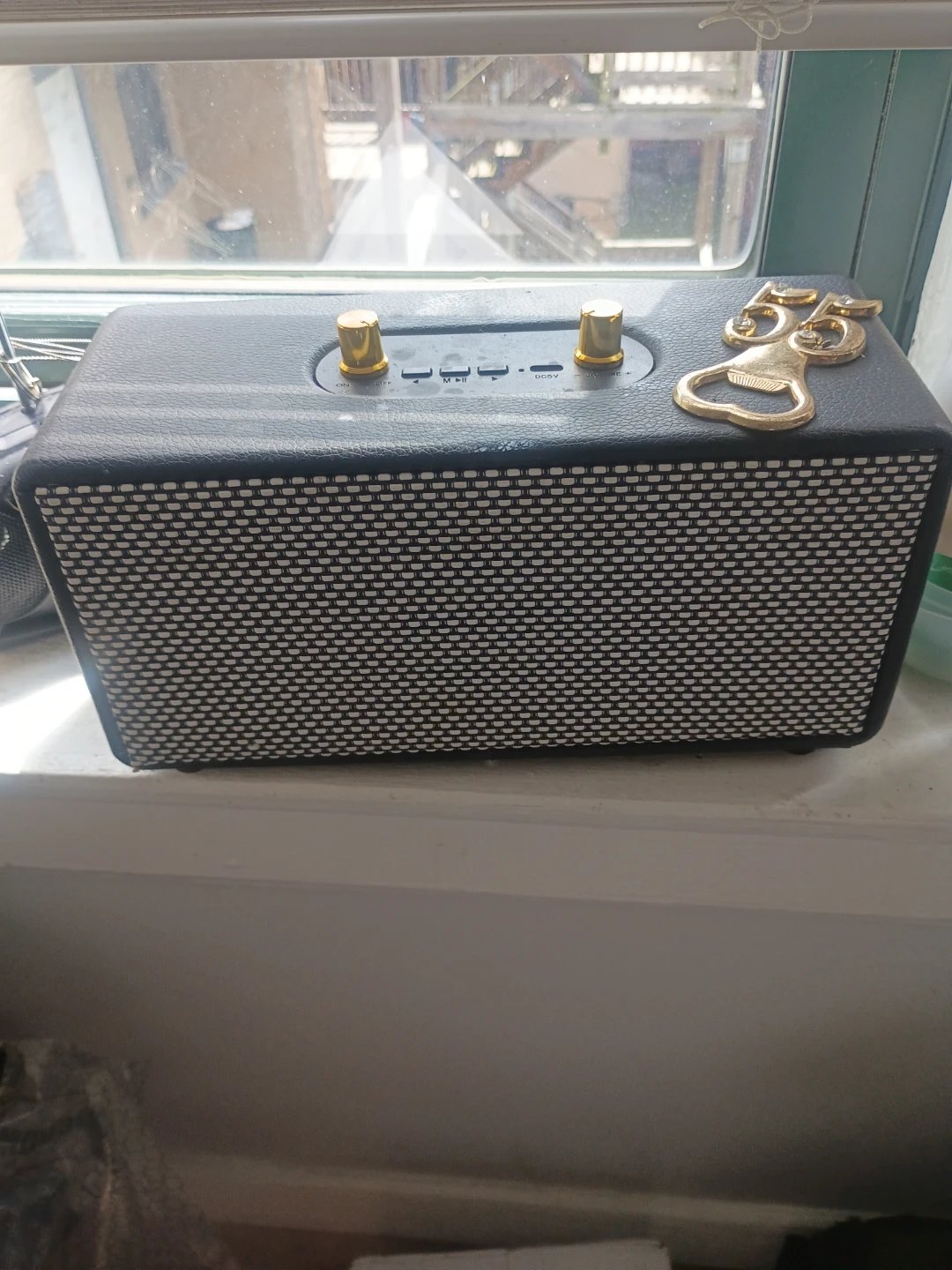 ⚽Black Portable Bluetooth Speaker