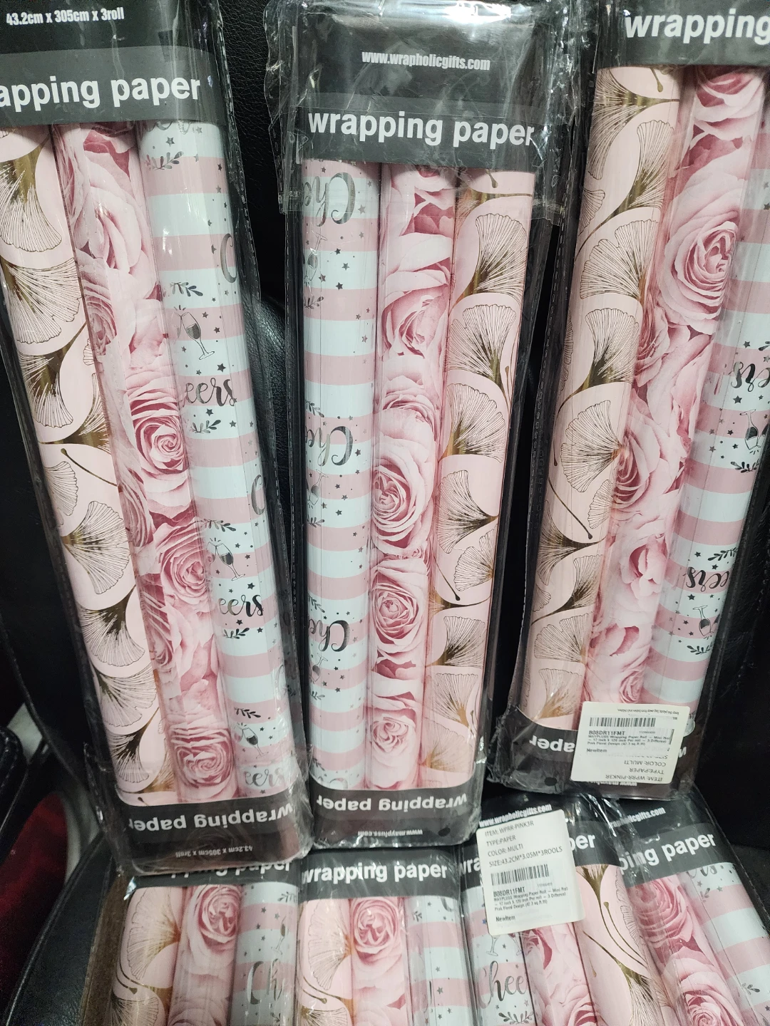 Mayplus Pink Floral Wrapping seven packages. - photo 2