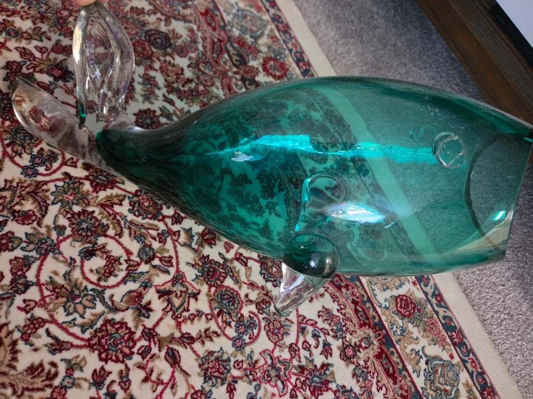 Glass Whale Decanter or Vase - photo 3