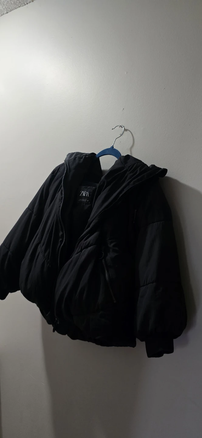 Zara Puffer Jacket - Black - photo 2