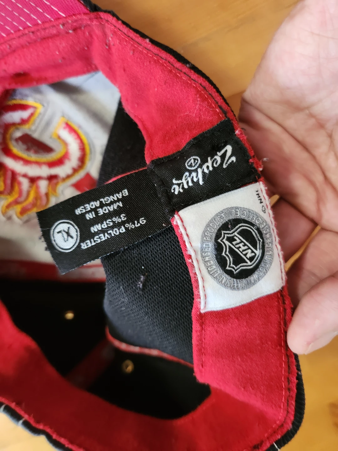 Vintage Calgary Flames Zephyr Y2K Splatter Cap- (Size XL) - photo 3