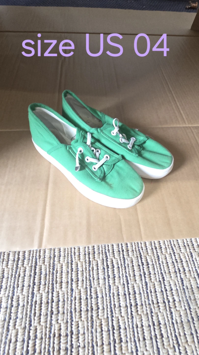 Green Canvas Shoes