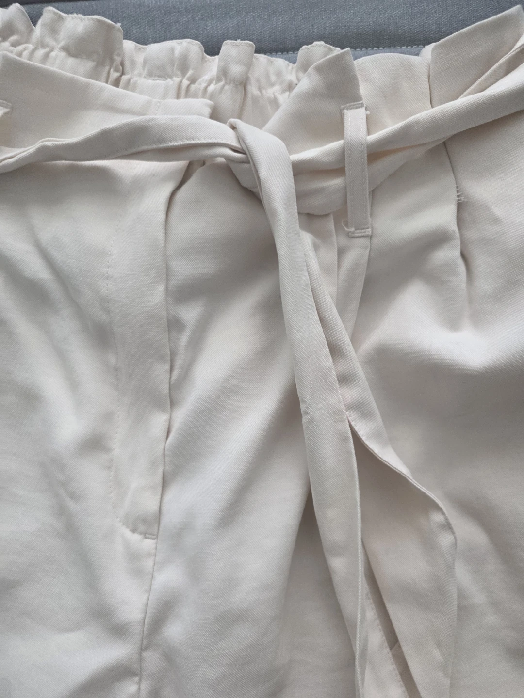 Dynamite Paperbag Waist Shorts - Cream - photo 2