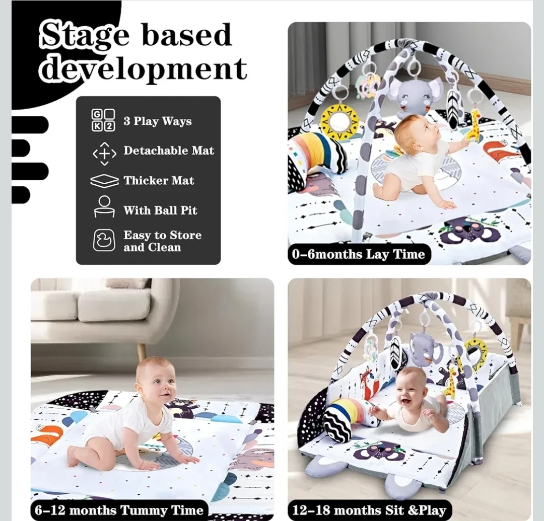 Baby Gym Play Mat with Ball Pit - photo 4