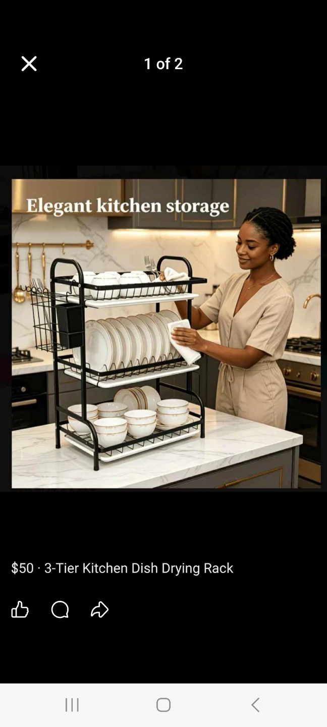 3-Tier Kitchen Dish Drying Rack with Utensil Holder