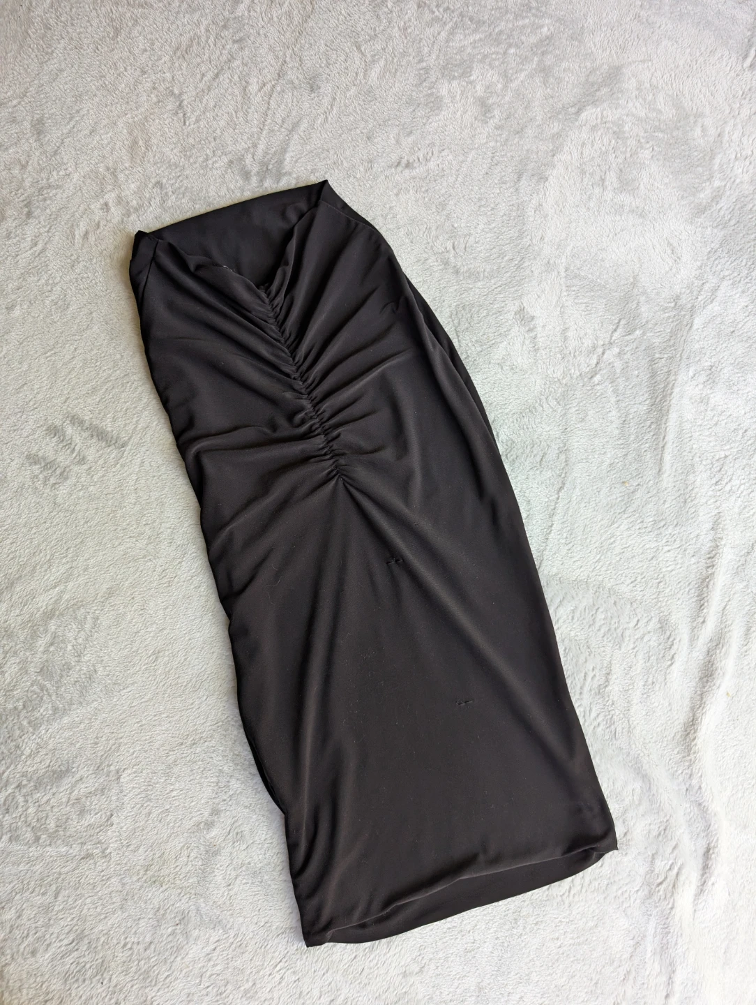 ⚽AYM Black Ruched Maxi Skirt - photo 2