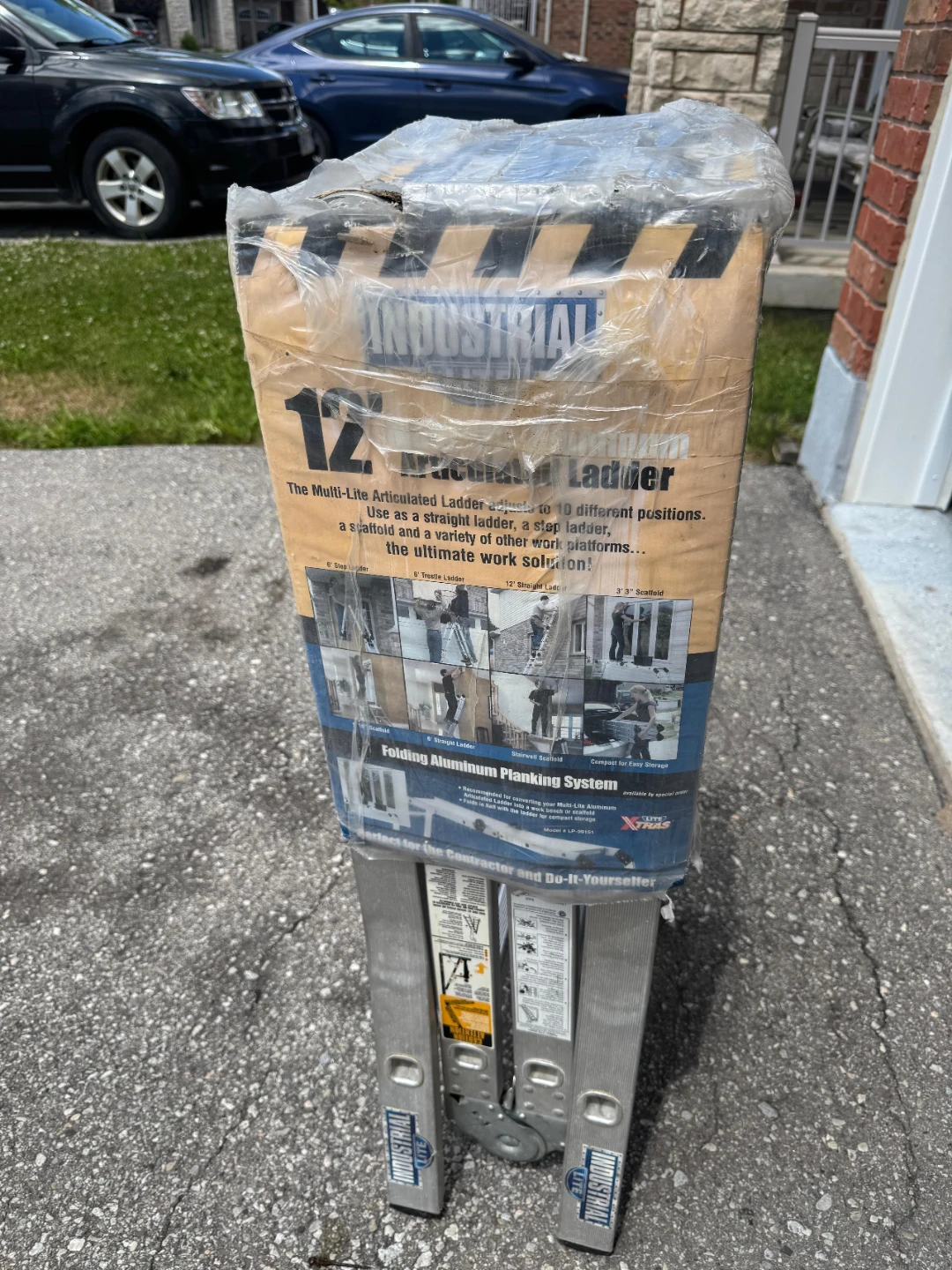 Industrial 12 ft Multi-Lite Aluminum Articulated Ladder - photo 2
