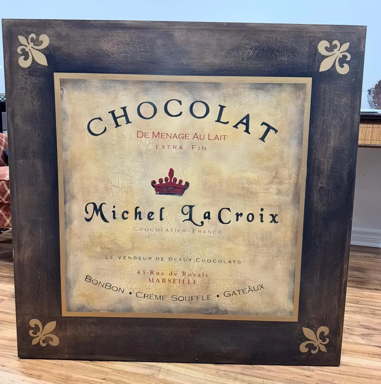 Michel La Croix "Chocolat" Decorative Sign