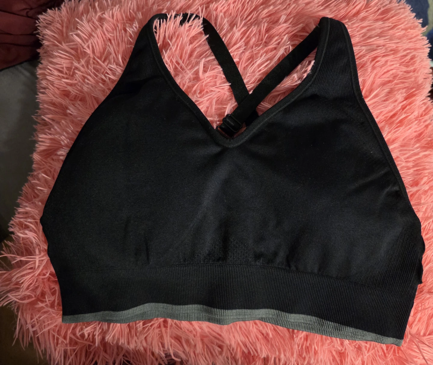 Puma Black Sports Bra - Size L