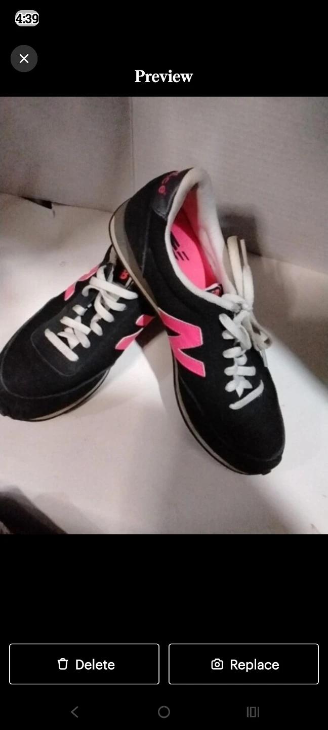 New Balance Black Pink Running Shoes