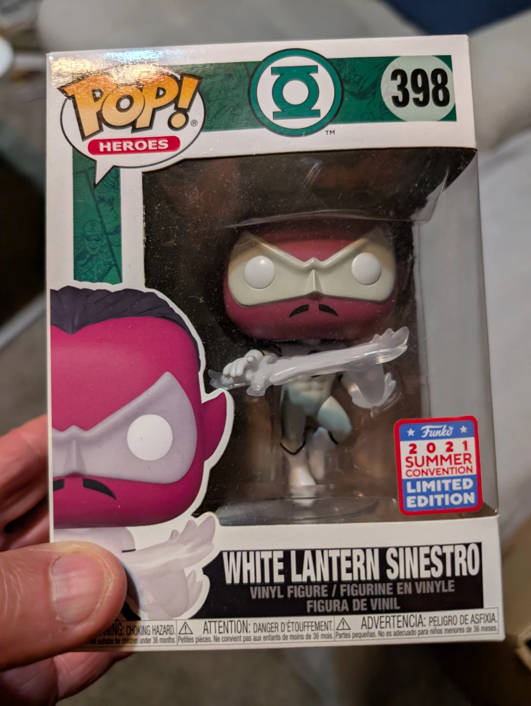 Funko Pop! DC Super Heroes White Lantern Sinestro #398