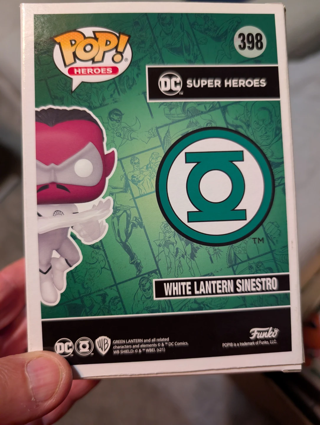 Funko Pop! DC Super Heroes White Lantern Sinestro #398 - photo 2