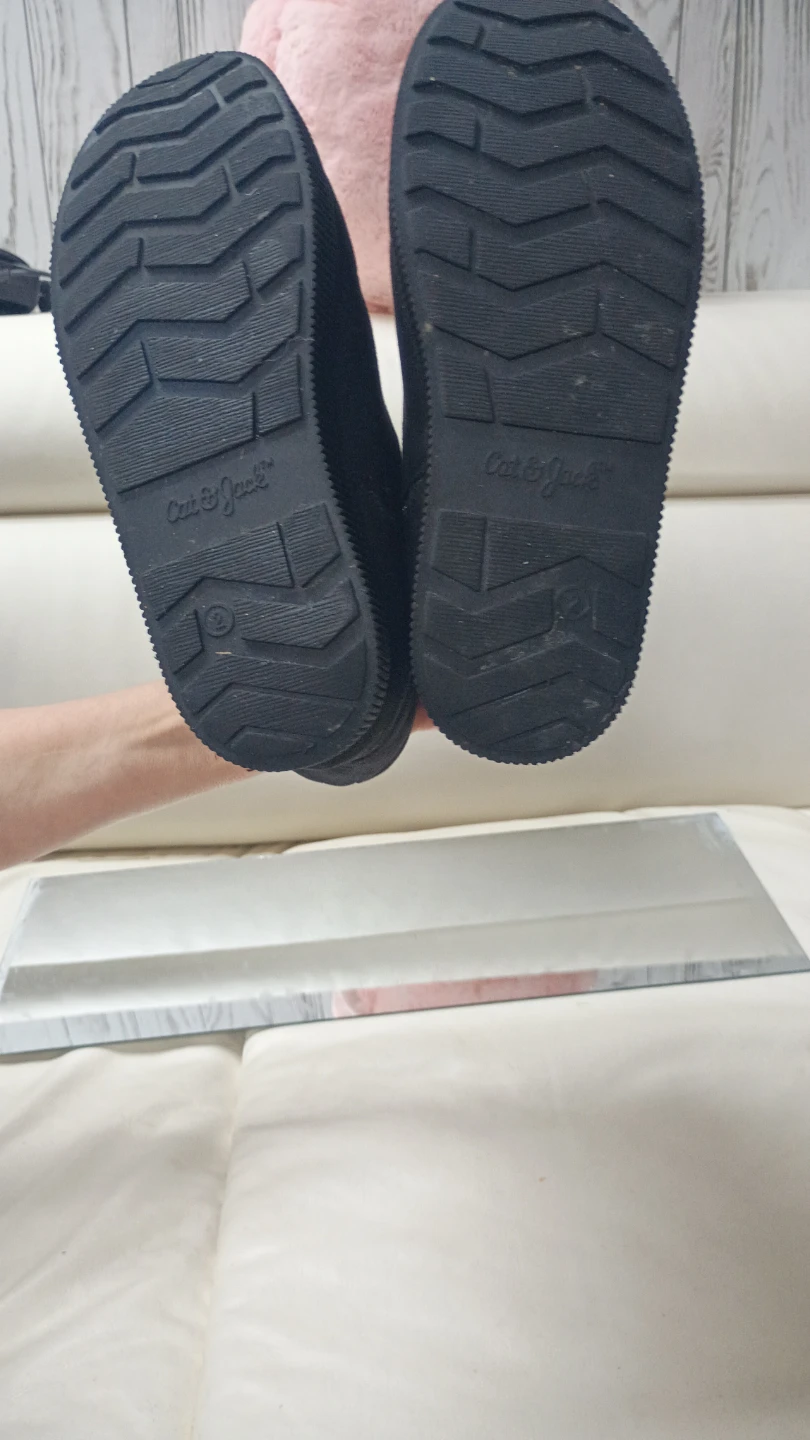 Cat & Jack Black Winter Boots Size 2 - photo 3