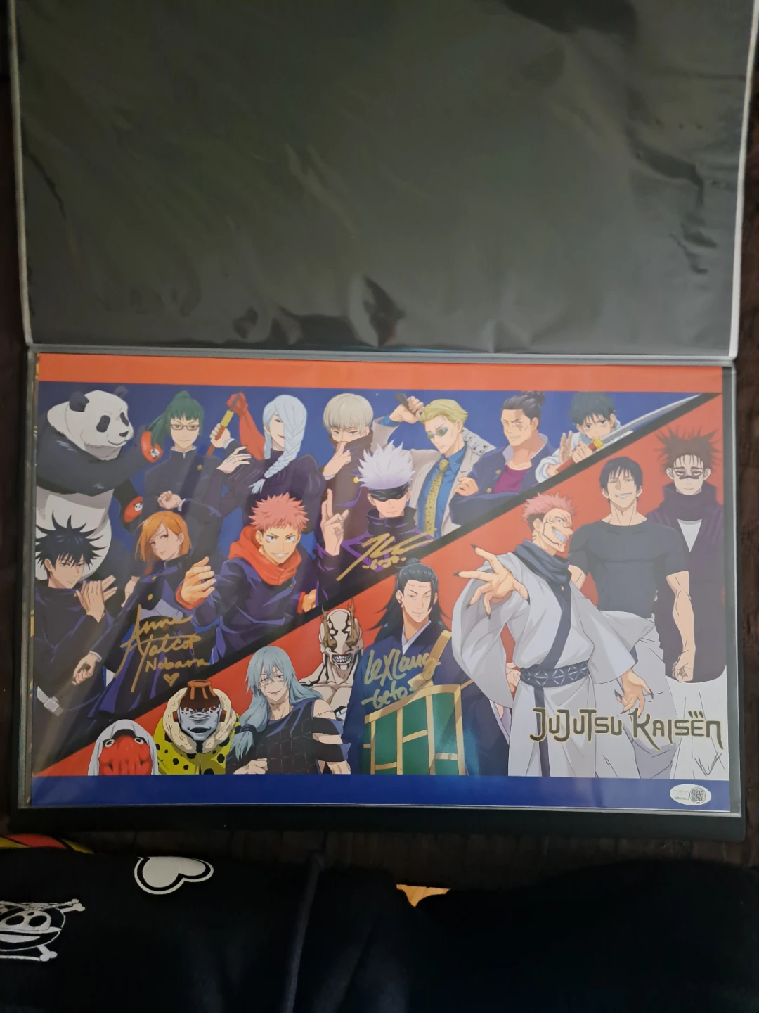Jujutsu Kaisen Anime Poster with Signatures