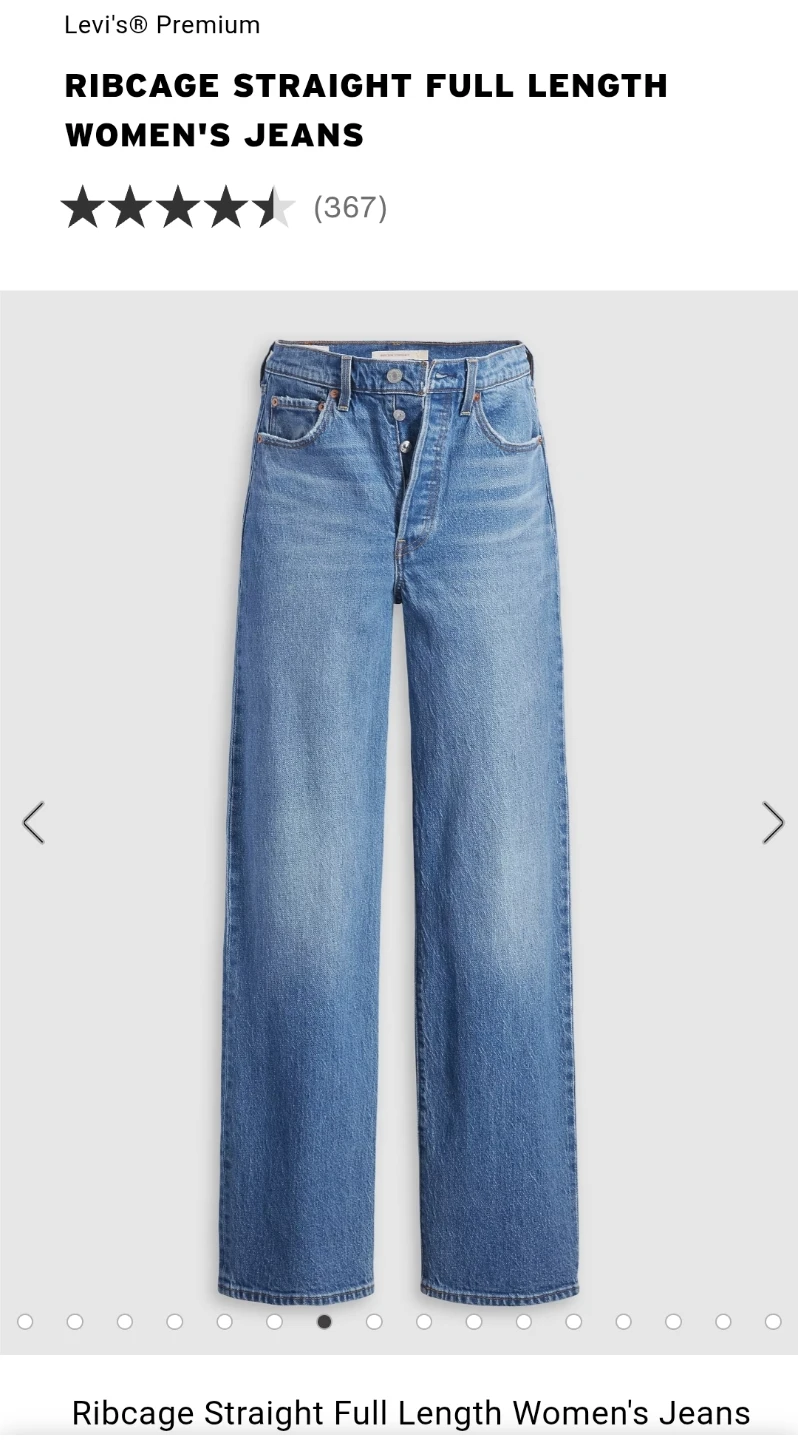 Levi's Ribcage Straight Full Length Jeans size29 - photo 2