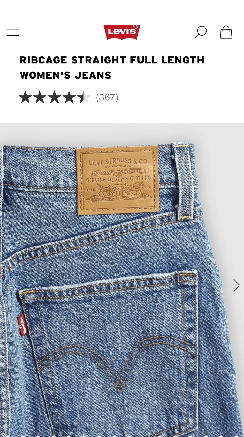 Levi's Ribcage Straight Full Length Jeans size29 - photo 3