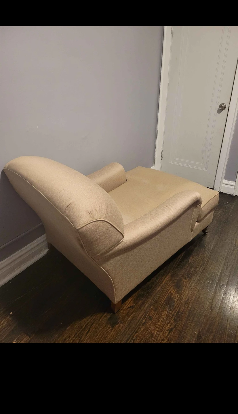Beige Armchair Chaise Lounge - photo 2