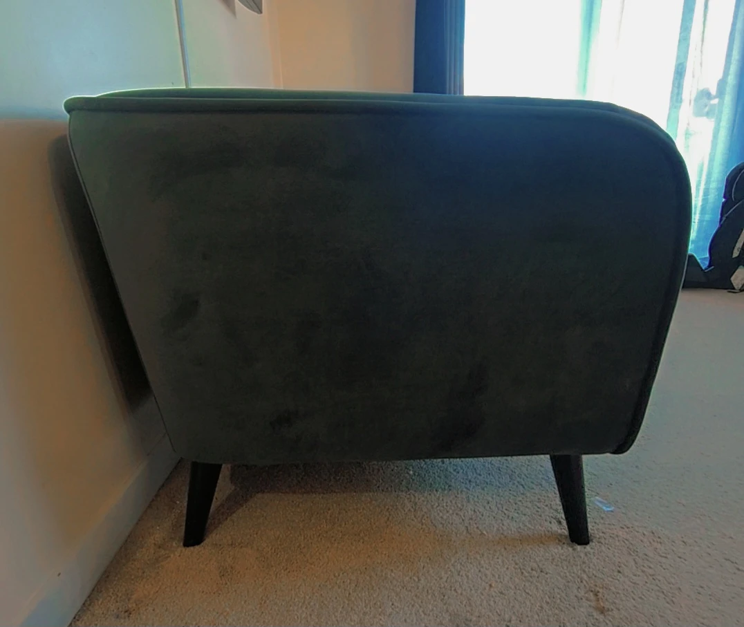 Teal Velvet Sofa - photo 5