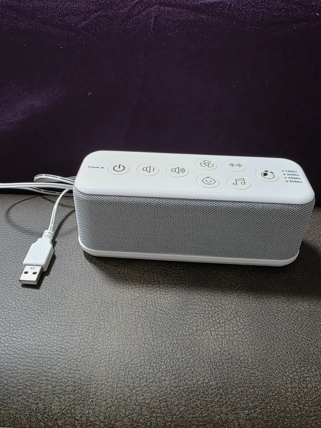 White Sound Machine with Timer Settings for Sleep