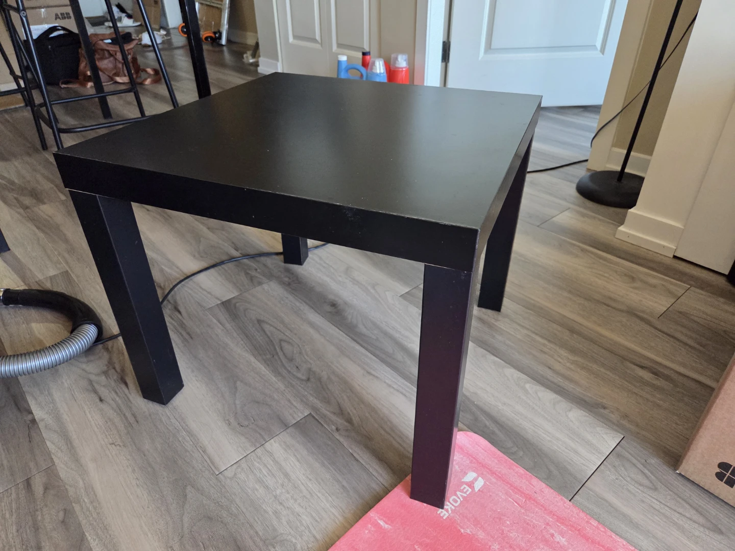 Black Square Side Table