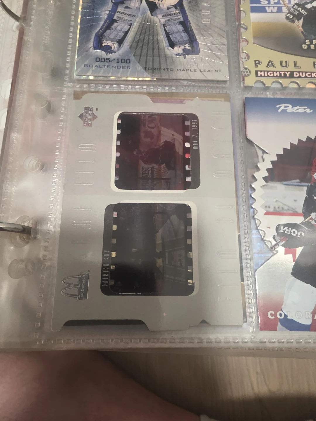 Patrick Roy 1997 Upper Deck Film Card
