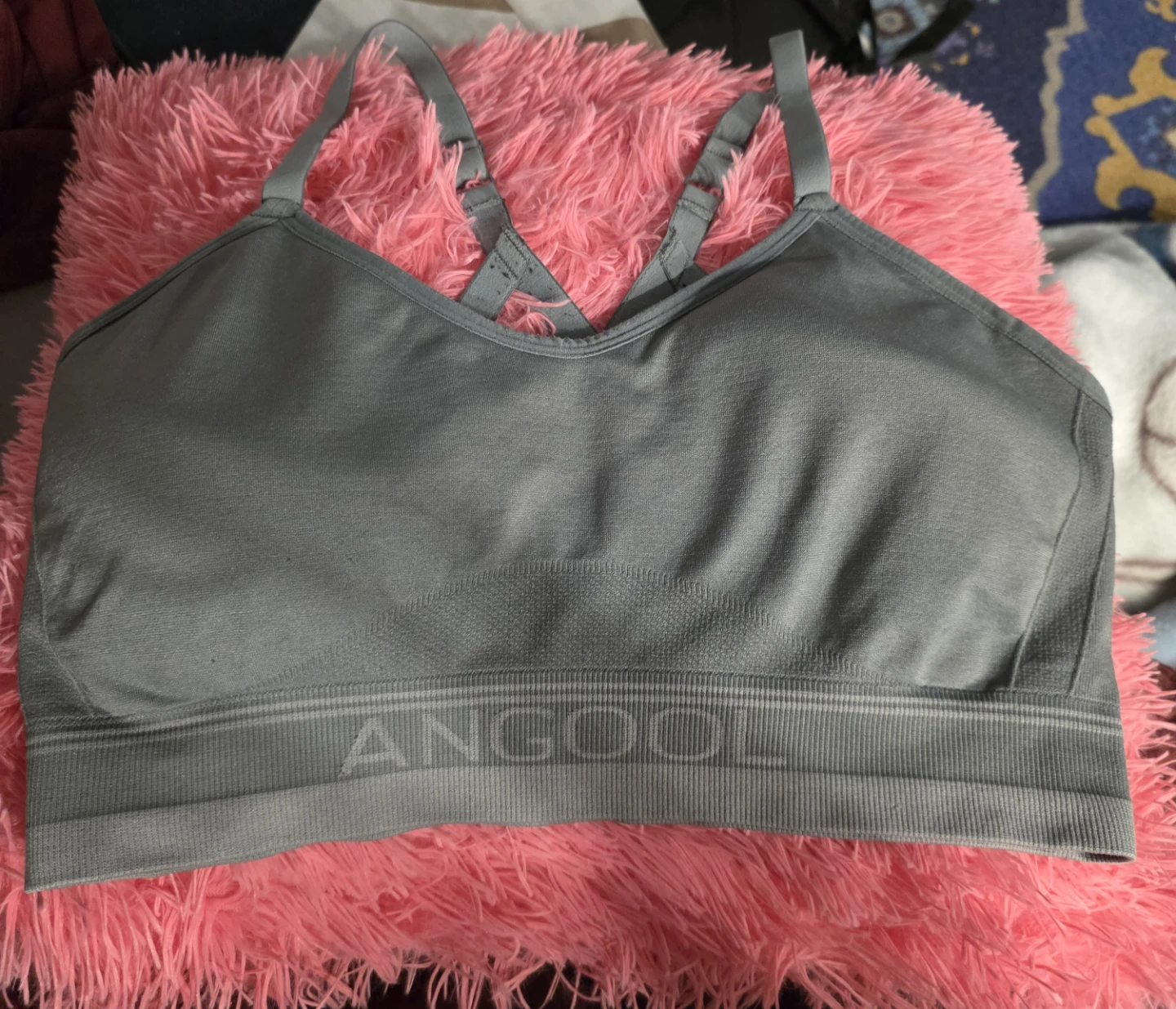 Angool Grey Sports Bra (M)