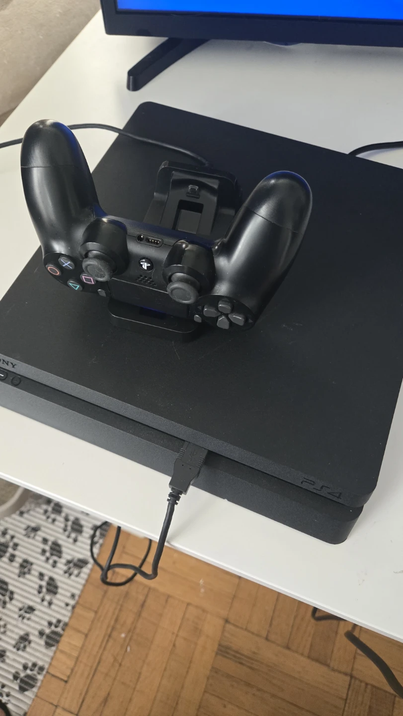 Sony PlayStation 4 Slim with Controller and Charging Dock