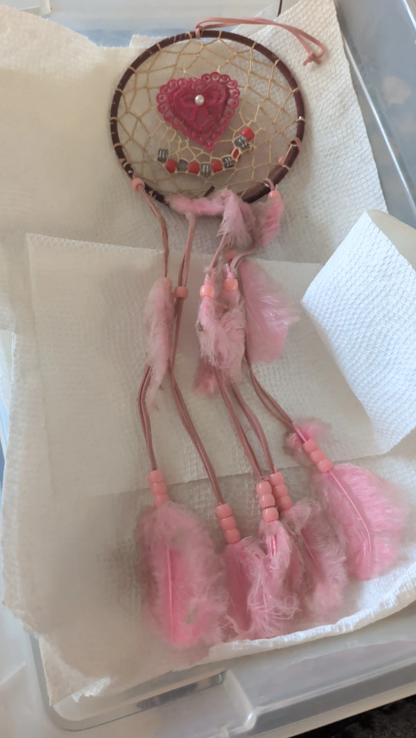 Pink Feather Dream Catcher