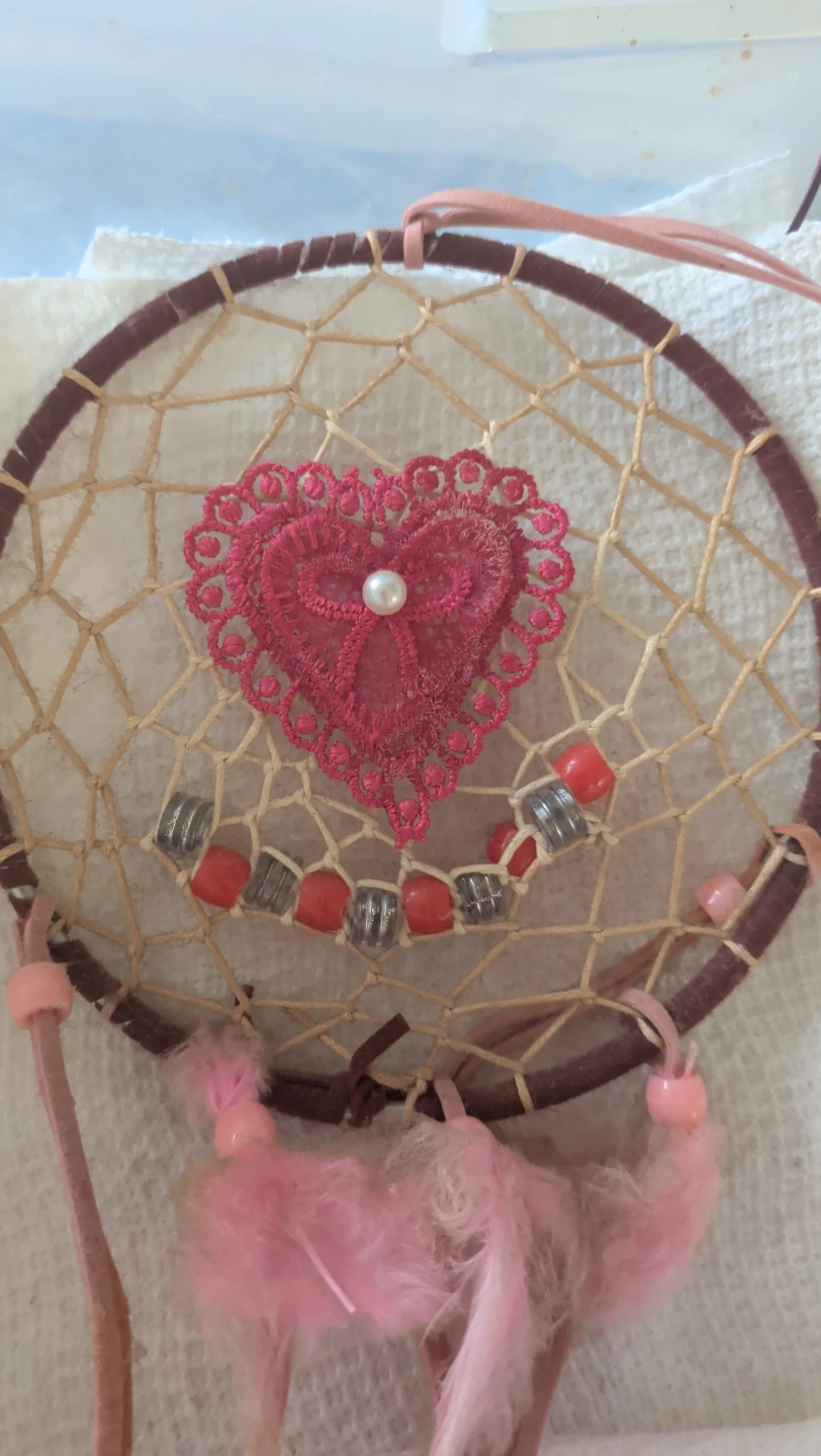 Pink Feather Dream Catcher - photo 2