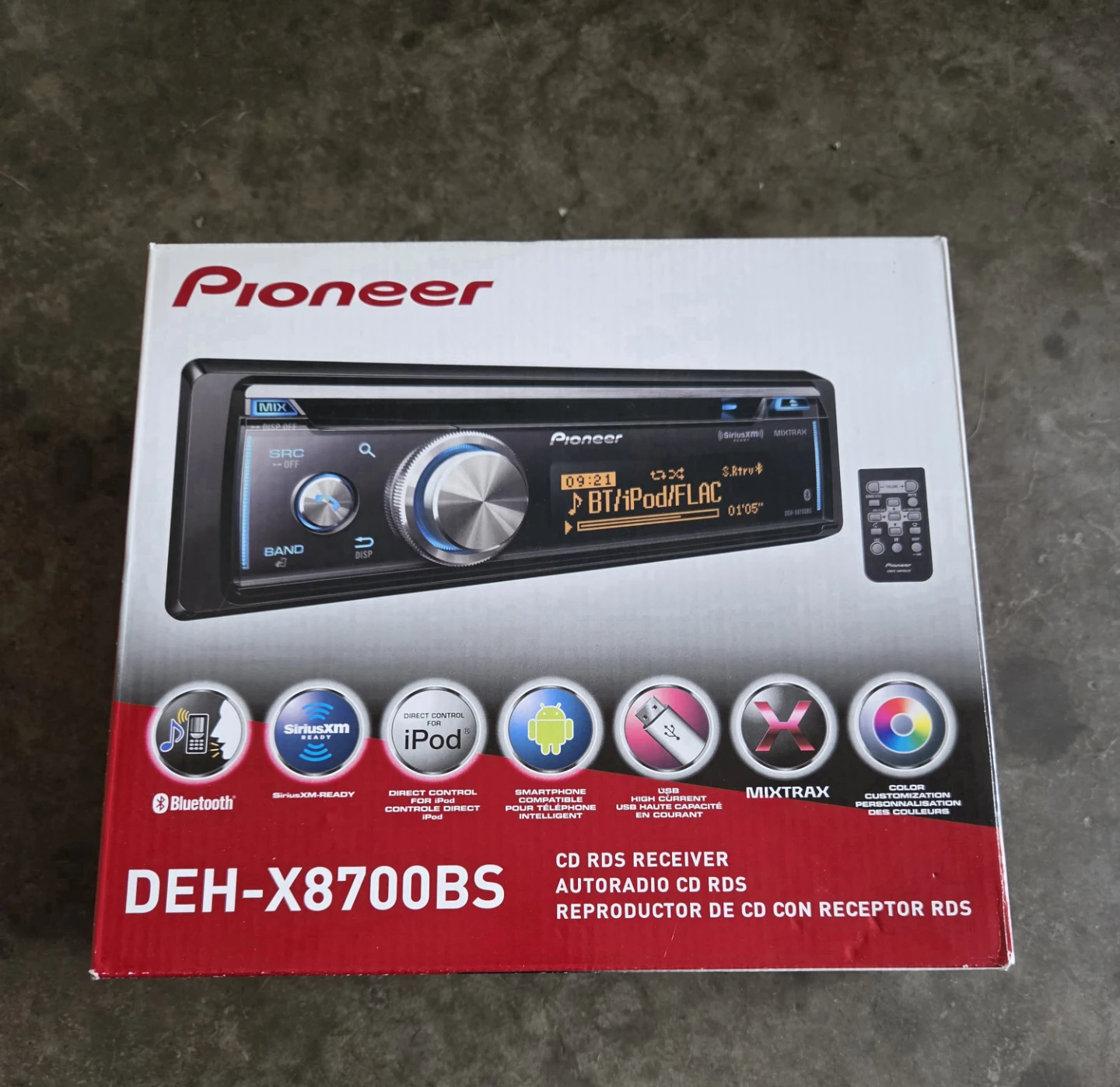Pioneer DEH-X8700BS CD RDS Receiver