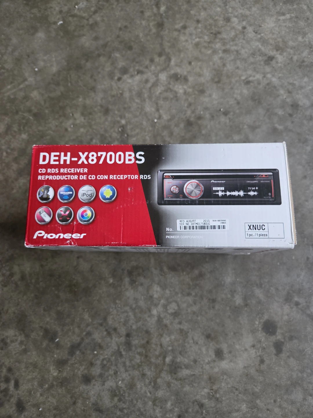 Pioneer DEH-X8700BS CD RDS Receiver - photo 2